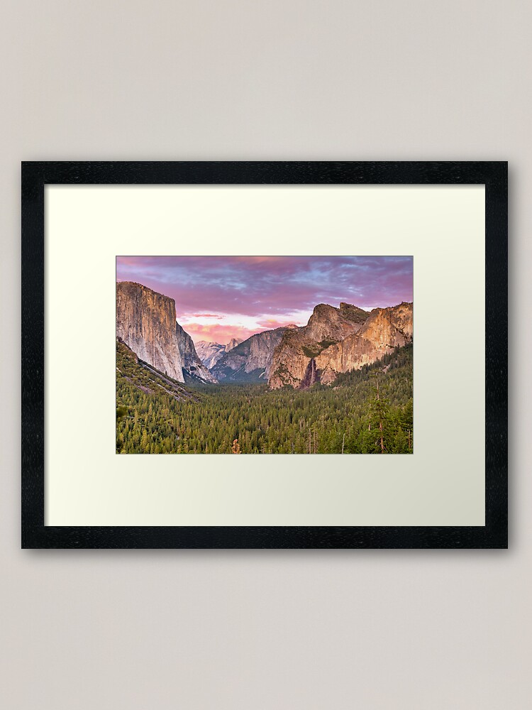 Alternate view of Yosemite Valley Framed Art Print