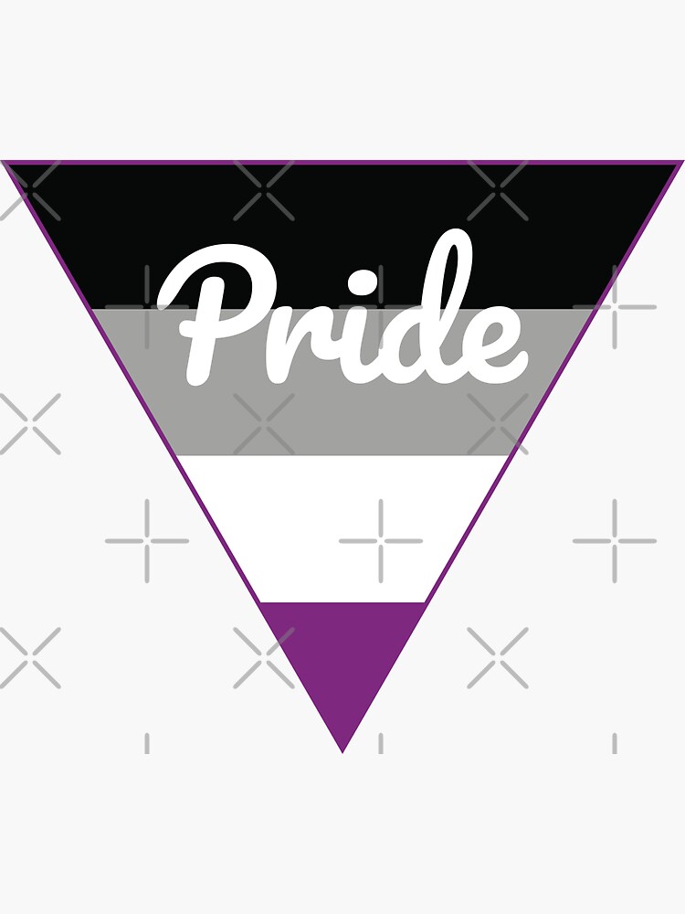 Asexual Pride Triangle Sticker By Grdyfn Redbubble 