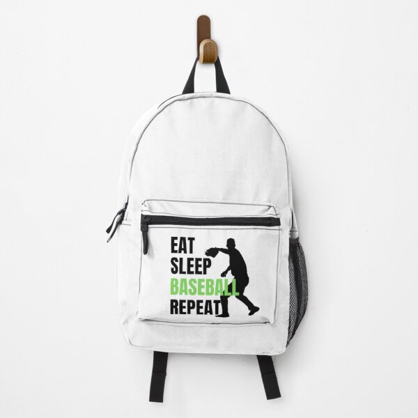 Item preview, Eat Sleep Baseball Repeat - Black Green 3 designed and sold by GymWearDepot.