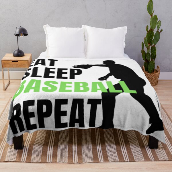 Artikelvorschau, Eat Sleep Baseball Repeat - Schwarz Grün 3 entworfen und verkauft von GymWearDepot.