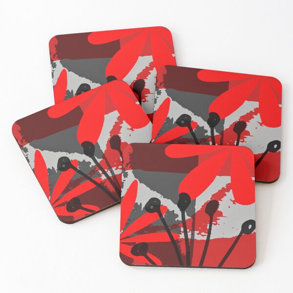 Item preview, Red, Grey and Black Abstract designed and sold by Debbie-D-Pics.