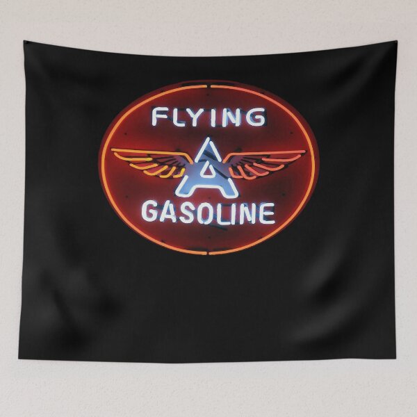 Item preview, Flying A Service Station Red Round Neon Sign  designed and sold by AmandaHutchin1.