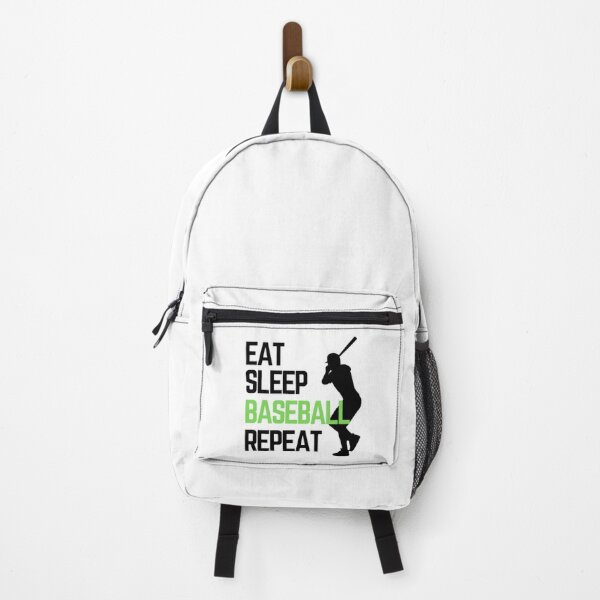 Item preview, Eat Sleep Baseball Repeat - Black Green 4 designed and sold by GymWearDepot.