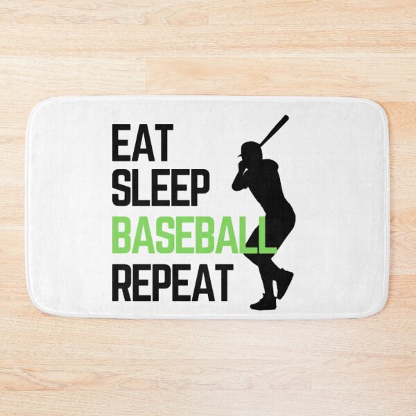 Item preview, Eat Sleep Baseball Repeat - Black Green 4 designed and sold by GymWearDepot.