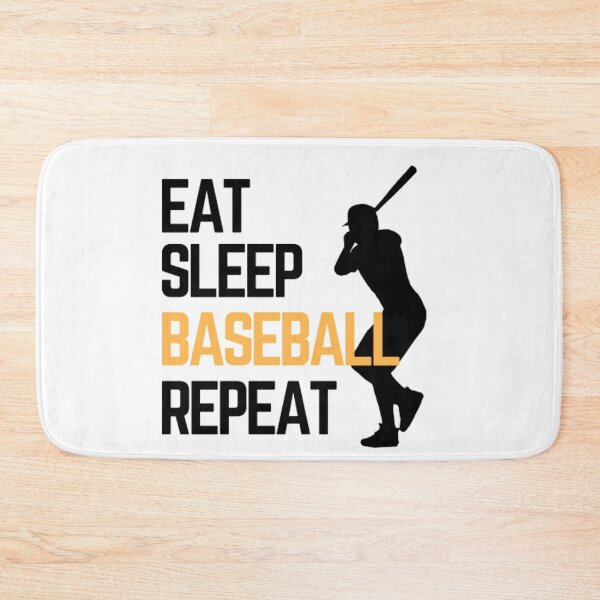 Item preview, Eat Sleep Baseball Repeat - Black Yellow 4 designed and sold by GymWearDepot.