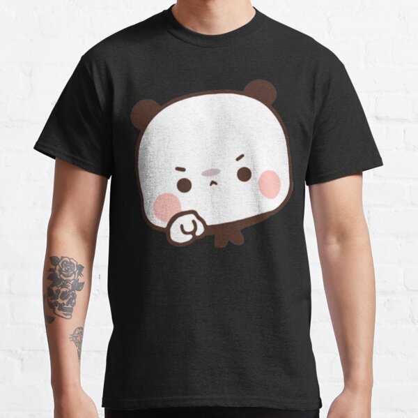 Palloncino Bubu Dudu Orso E Panda T-Shirt Uomo Grigio : : Moda