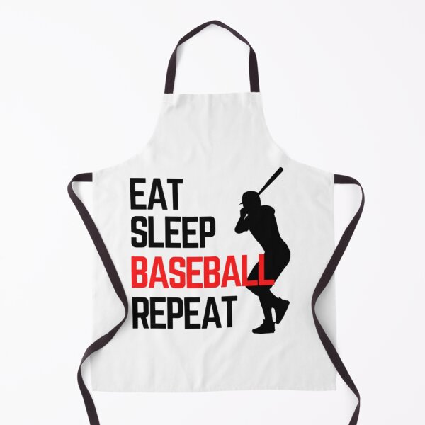 Item preview, Eat Sleep Baseball Repeat - Black Red 4 designed and sold by GymWearDepot.