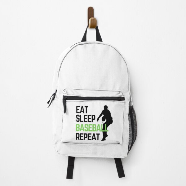 Item preview, Eat Sleep Baseball Repeat - Black Green 5 designed and sold by GymWearDepot.