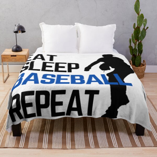 Artikelvorschau, Eat Sleep Baseball Repeat - Schwarz Blau 5 entworfen und verkauft von GymWearDepot.