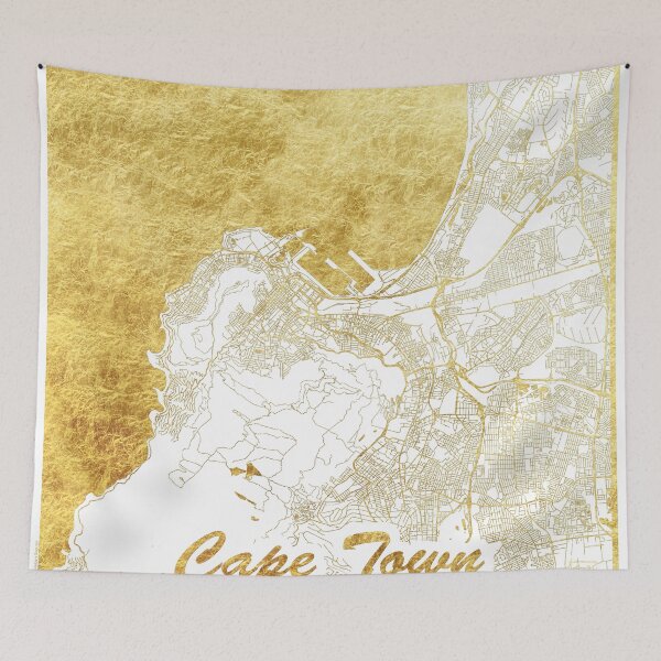 Item preview, Mapa de Cape Town Gold designed and sold by HubertRoguski.
