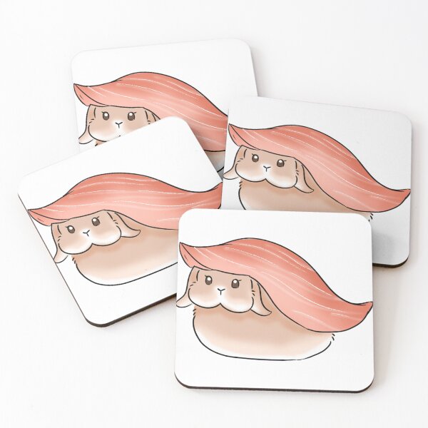Item preview, Salmon Sushi Rabbit  designed and sold by bunniesmee.