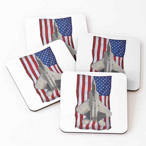 Item preview, F-22 Raptor with USA Flag designed and sold by boltjesdesign.
