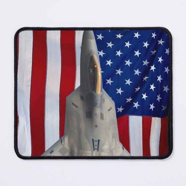 Item preview, F-22 Raptor with USA Flag designed and sold by boltjesdesign.