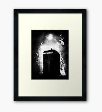 Through space and time Framed Print