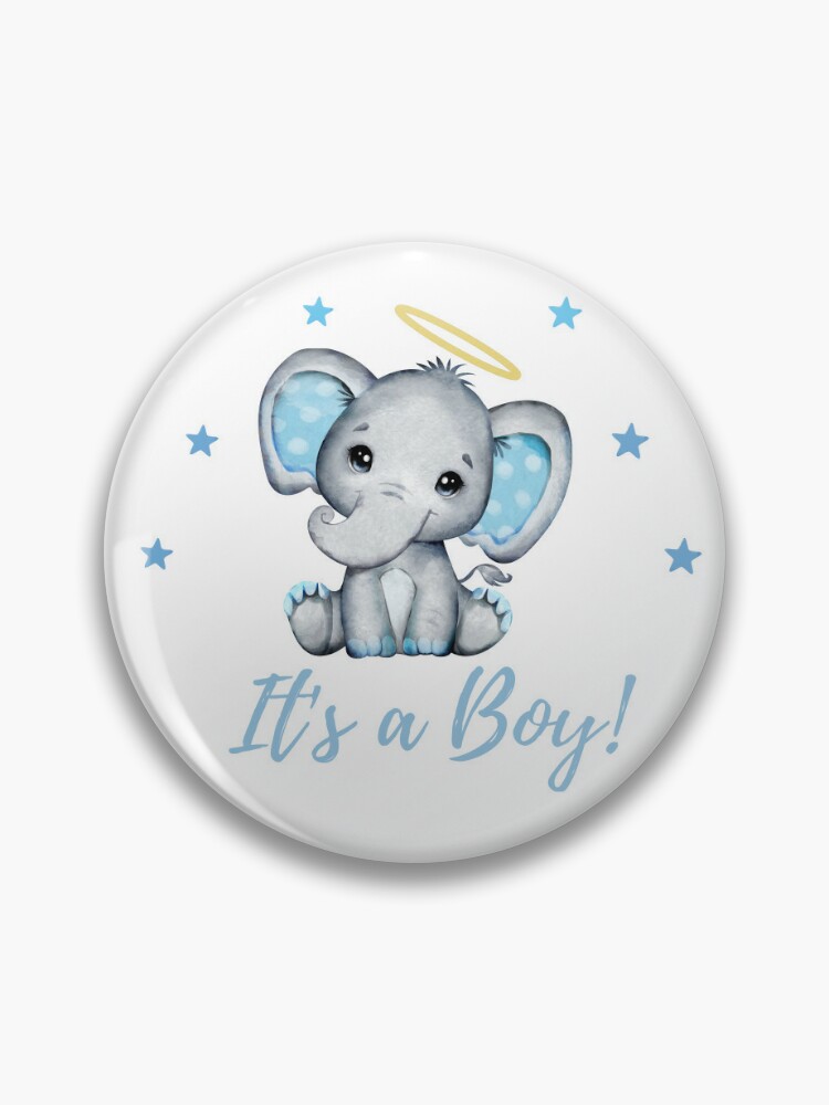 It's a Boy, Baby Elephant  Pin for Sale by JKDESIGNS61219