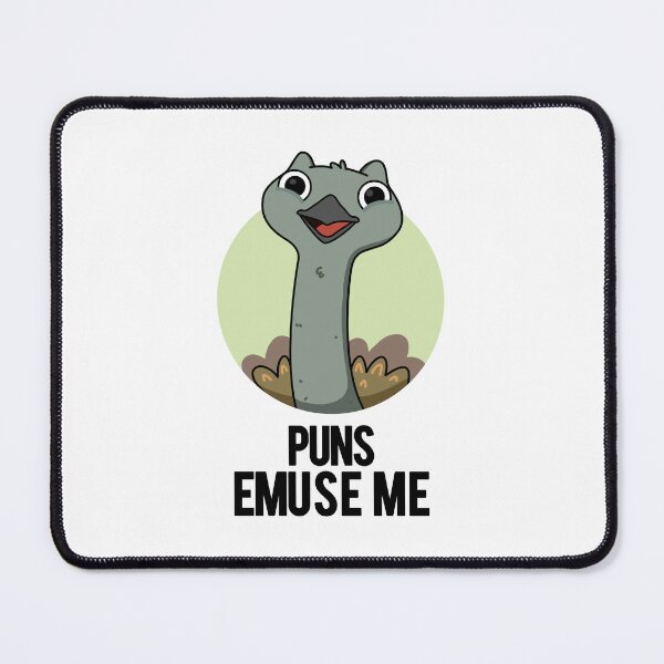 Item preview, Puns Emuse Me Funny Emu Puns designed and sold by punnybone.