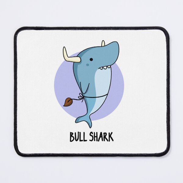 Item preview, Bull Shark Funny Animal Shark Puns designed and sold by punnybone.
