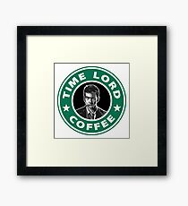 Time Lord David Tennant Coffee Framed Print