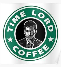 Time Lord David Tennant Coffee Poster