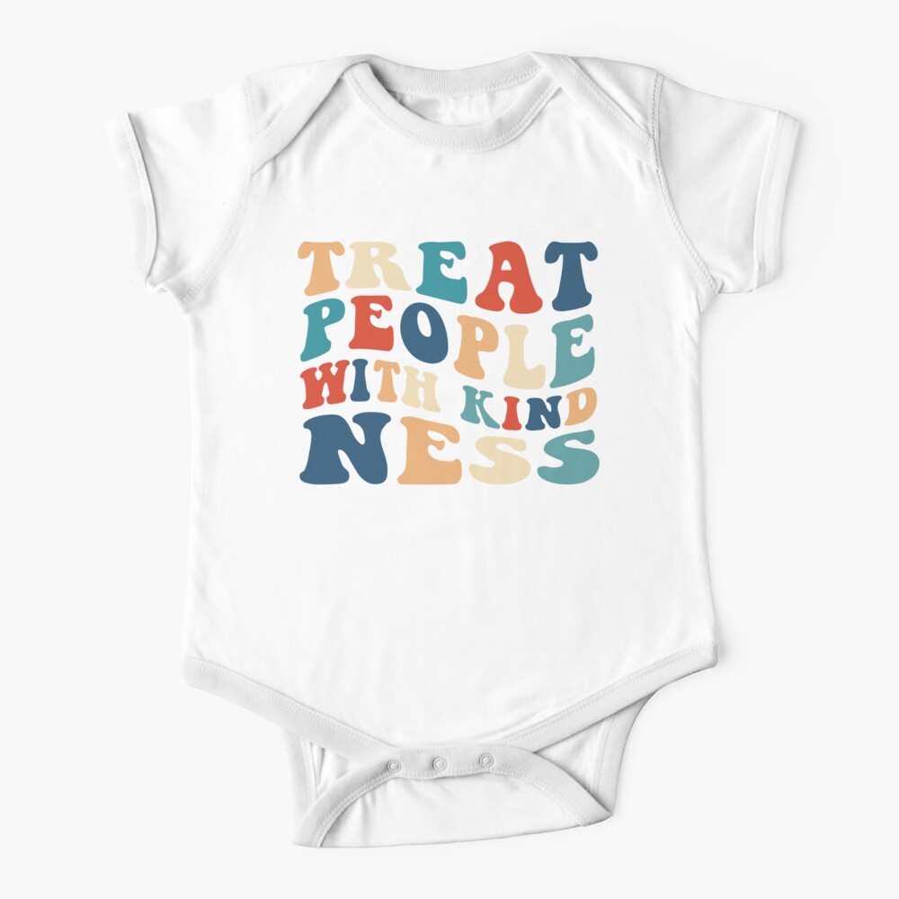 Retro TPWK Treat People With Kindness Baby One-Piece