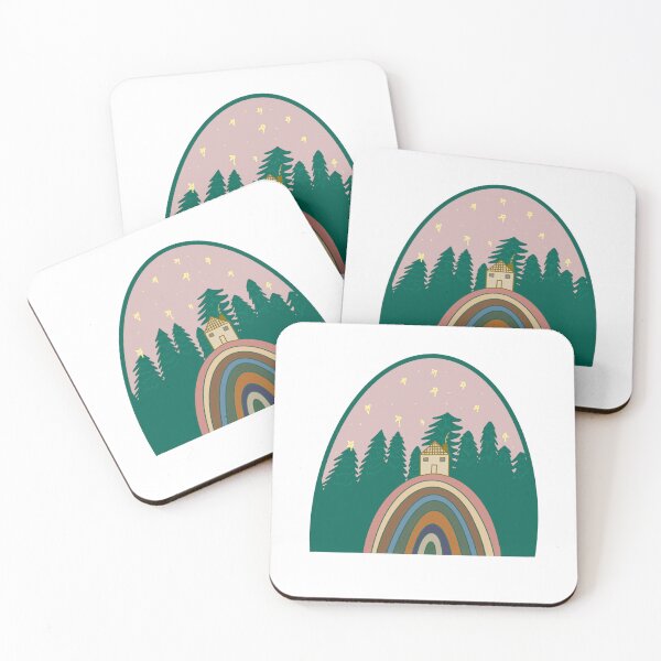 Item preview, Cozy Forest Home Rainbow Scene designed and sold by aspenmarie7.