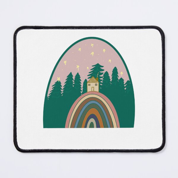 Item preview, Cozy Forest Home Rainbow Scene designed and sold by aspenmarie7.