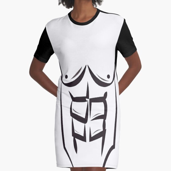 Muscle Man 6 pack abs Graphic T-Shirt Dress for Sale by AvroJonny