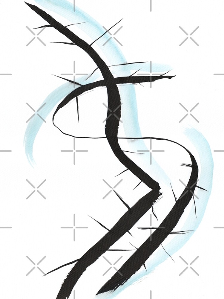 meditative ink drawing "introspire II" by nobelbunt