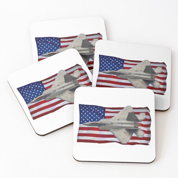 Item preview, F-22 Raptor with USA Flag designed and sold by boltjesdesign.