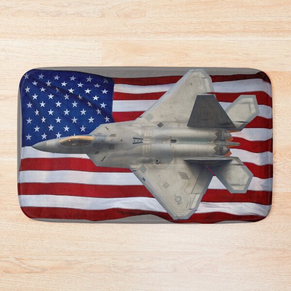 Item preview, F-22 Raptor with USA Flag designed and sold by boltjesdesign.