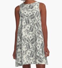 Money Money Novelty Dollars A-Line Dress