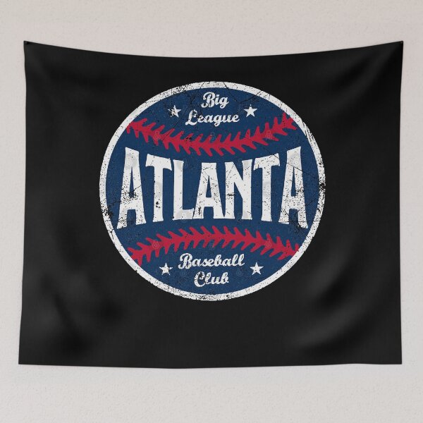 Item preview, Atlanta Retro Big League Baseball  White  designed and sold by whirrywacristeu.