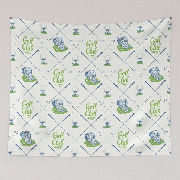 Item preview, golf pattern with busket and ball designed and sold by AubreeFashion.