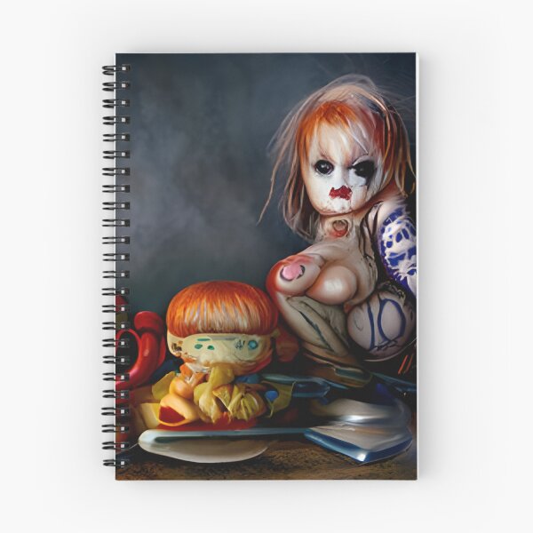 Item preview, Creepy doll on the table designed and sold by digitalartpro.