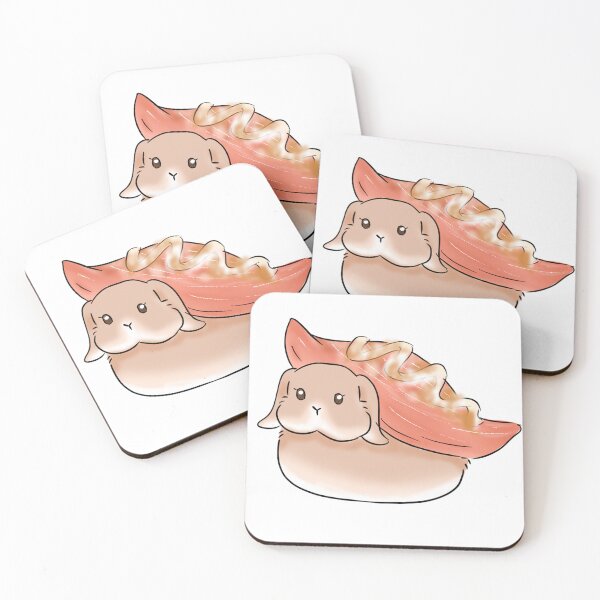 Item preview, Salmon Aburi Rabbit  designed and sold by bunniesmee.