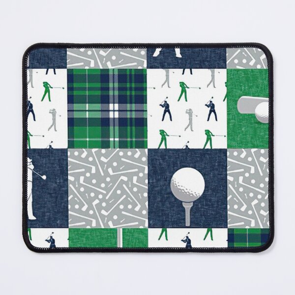 Artikelvorschau, Golf Wholecloth – grün & marineblau kariert entworfen und verkauft von AubreeFashion.