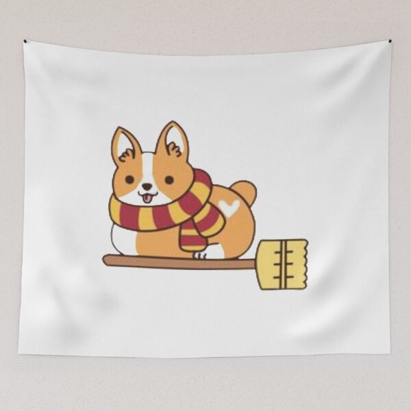 Item preview, Magic Dog on Broomstick   designed and sold by NYEssentialss.