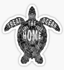 OCEAN OMEGA (MONOCHROME) Sticker