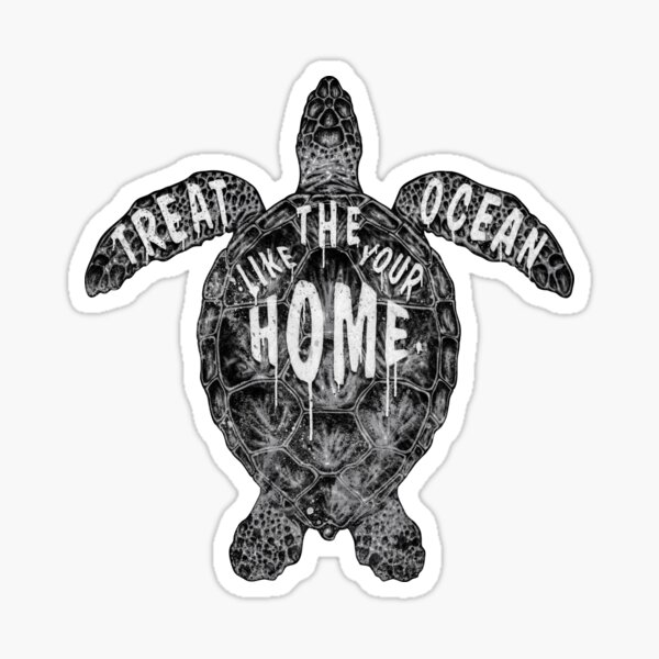 OCEAN OMEGA (MONOCHROME) Sticker