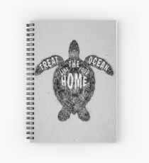 OCEAN OMEGA (MONOCHROME) Spiral Notebook