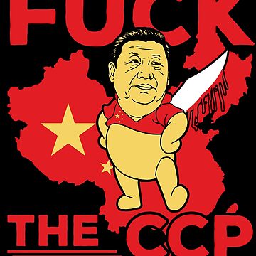 Fuck CCP ;Fuck Chinese Communist Party. Sticker for Sale by CoolDesignUSA  | Redbubble