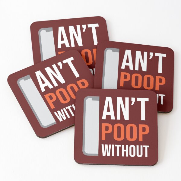 Item preview, Can_t Poop Without - Mobile Phone Addiction Premium  designed and sold by RandolphNorris.
