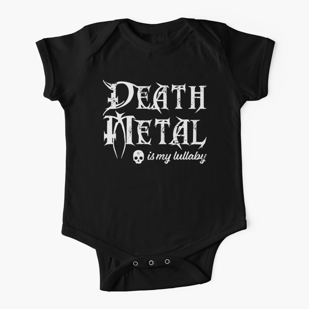 Death Metal is My Lullaby Baby Bodysuit Baby One-Piece