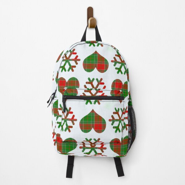 Item preview,  Christmas Winter Red Green Plaid Check Pattern Snowflakes And Heart designed and sold by Tamas Das.