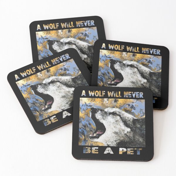 Item preview, A wolf will never be a pet art designed and sold by DopeDesign111.