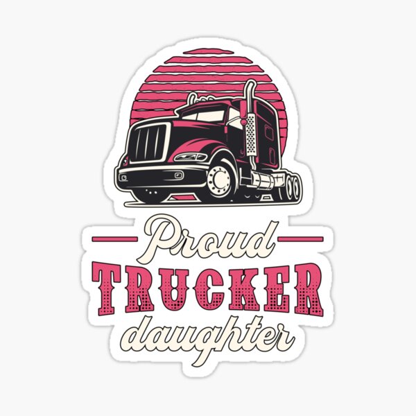 Truck Driver Trucker Fire ice road Truckers Gift Sticker