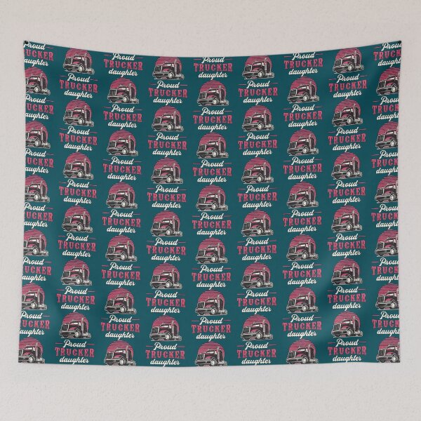 Item preview, Truckers Wife Proud Trucker Daughter Love Funny   designed and sold by dogsbodys.