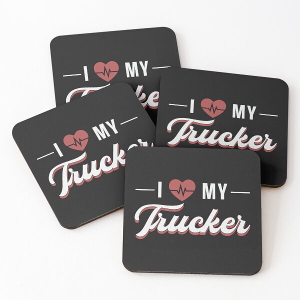 Item preview, Truckers Wife I Love My Trucker Wife Love Funny    designed and sold by dogsbodys.