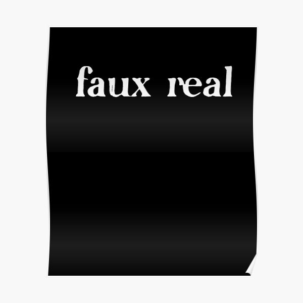 "Marina FAUX REAL white" Poster for Sale by Sudiain Redbubble