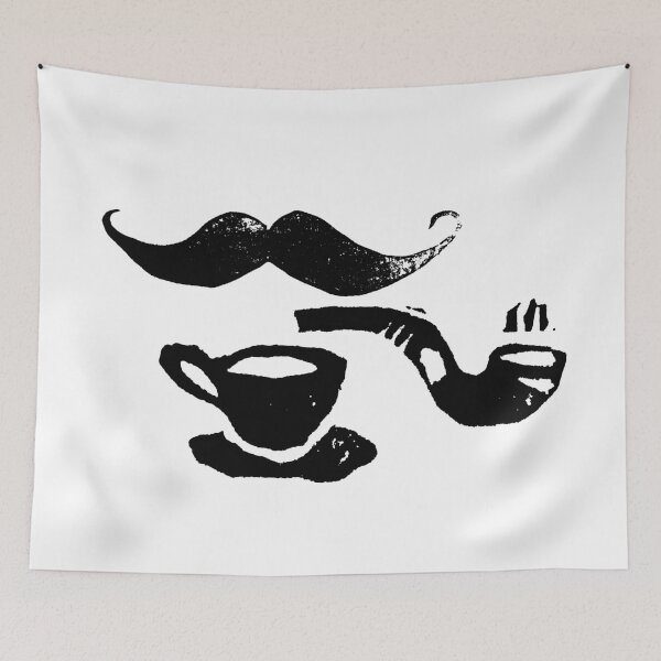 Item preview, Mustache, pipe & cafe  designed and sold by emporiumjulium.